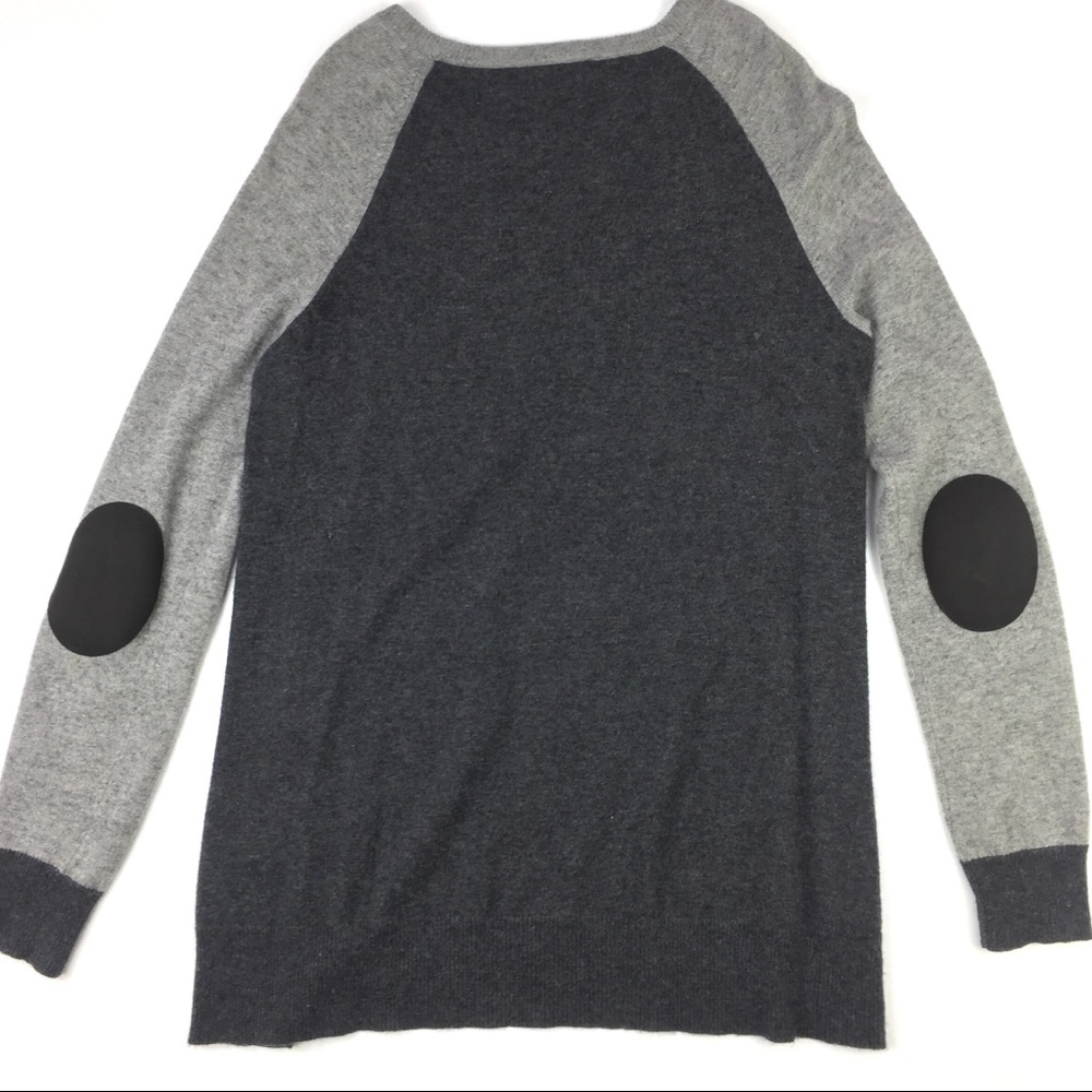 JCrew Side Button Colorblock Sweater Elbow… - Picture 3 of 7